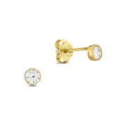 Cercei aur 14K cu piatra 3mm DiAmanti LRD3MM14K-AS